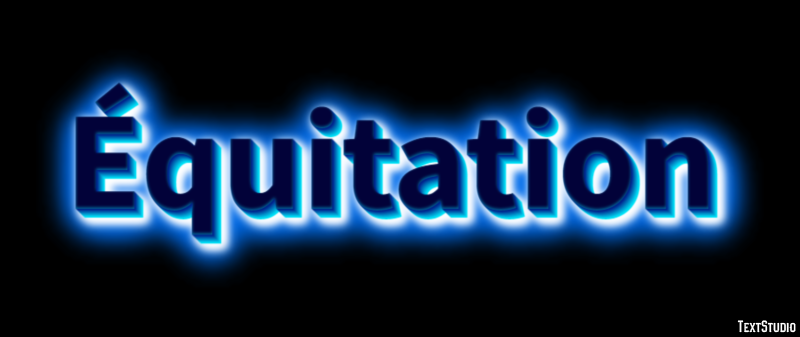 Équitation Text Effect