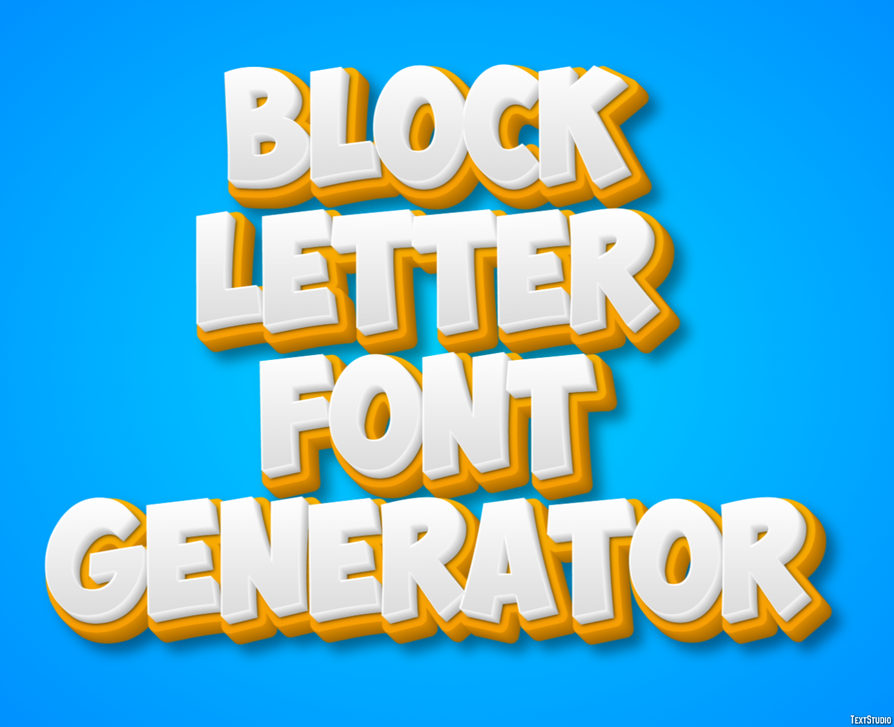 Block Letter Font Generator テキスト効果
