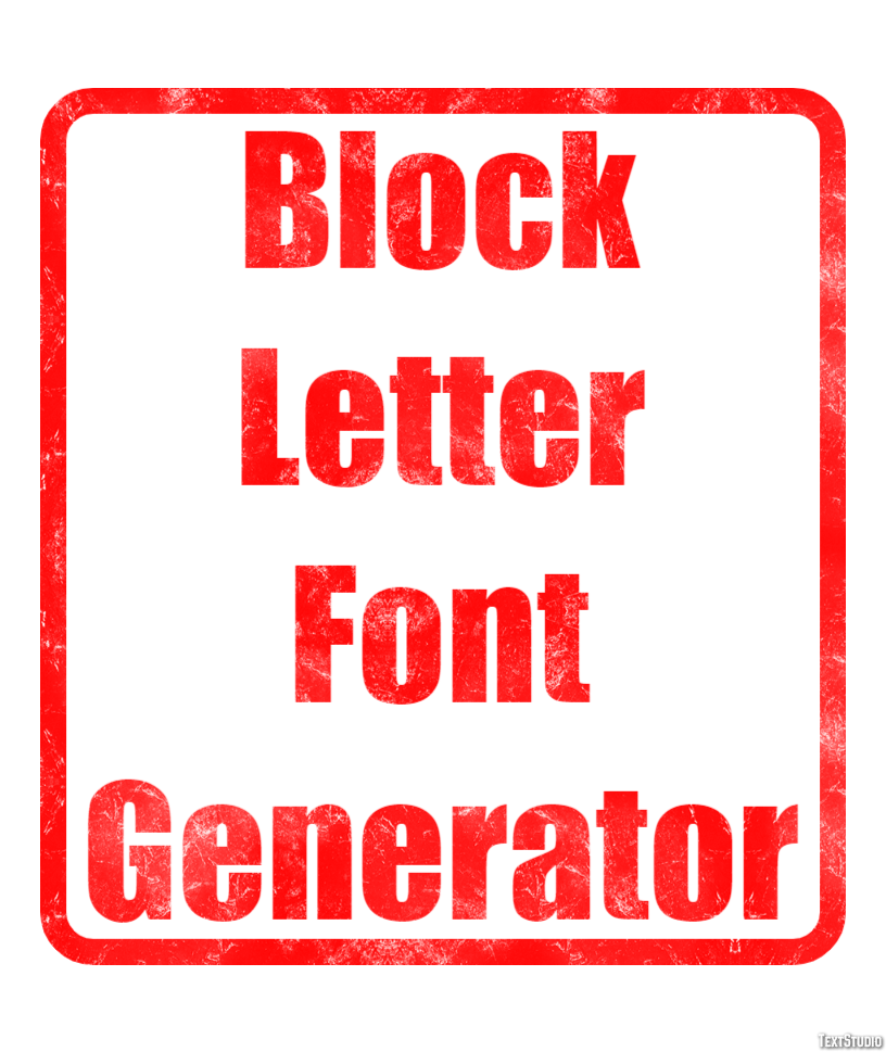 Block Letter Font Generator テキスト効果