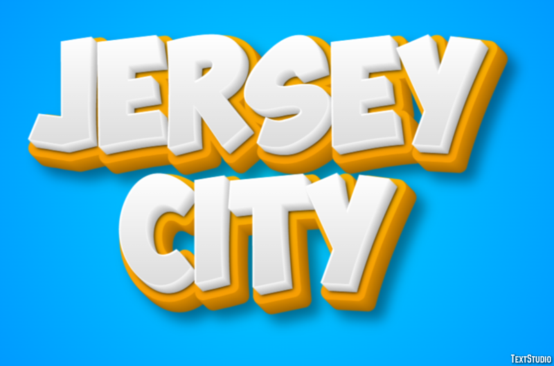 Jersey City Efecto de Texto