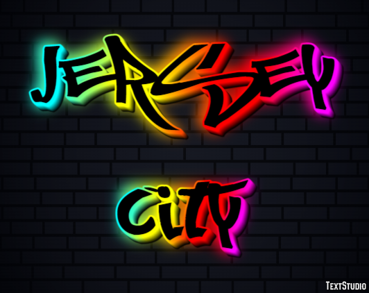 Jersey City Efecto de Texto