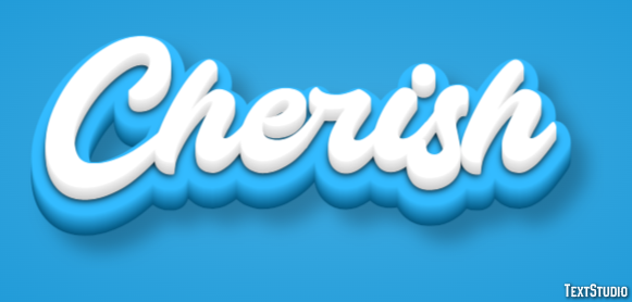 Cherish Text Effect