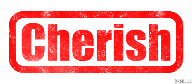 Cherish Text effect