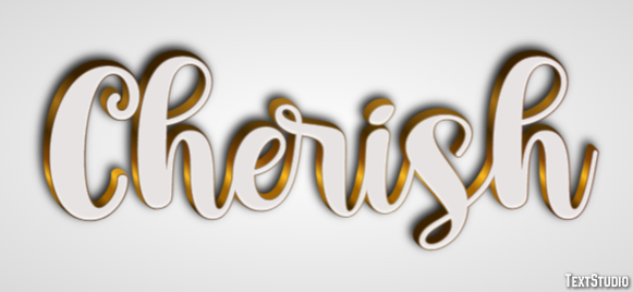 Cherish Text Effect