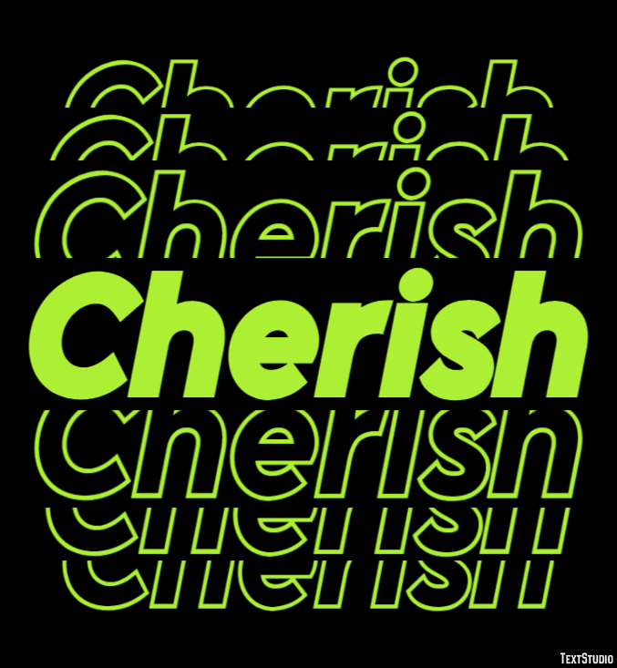Cherish Text Effect