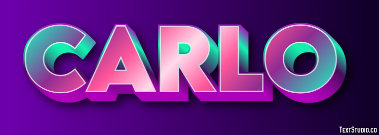 Carlo Text Effect