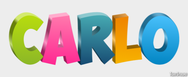 Carlo Text Effect