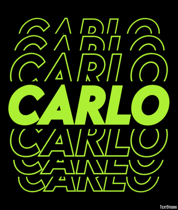 Carlo Text effect