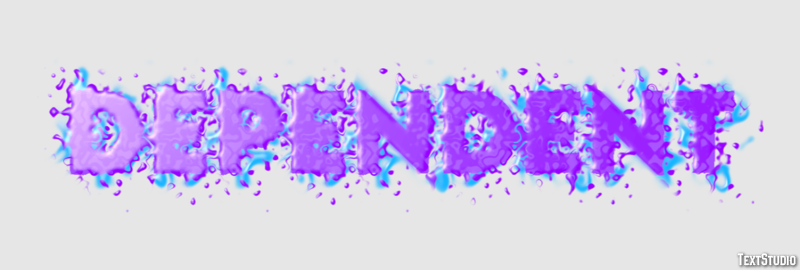Dependent Text Effect