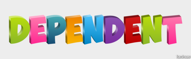 Dependent Text Effect