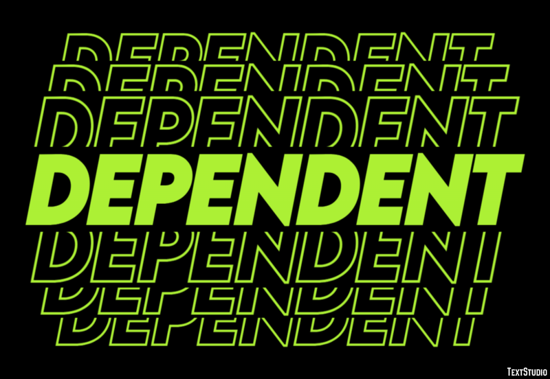 Dependent Text Effect