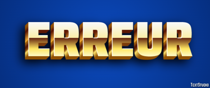 Erreur Efecto de Texto
