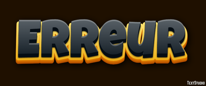 Erreur Effet de texte