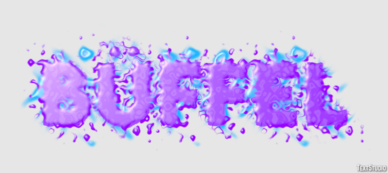 Büffel Efecto de Texto