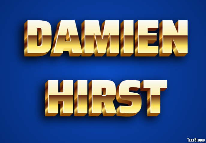 Damien Hirst Text effect