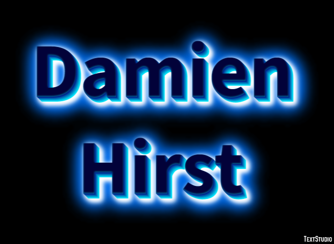 Damien Hirst Text effect