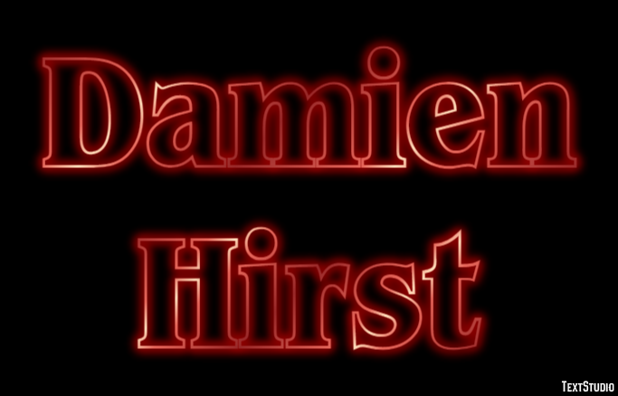 Damien Hirst Text effect