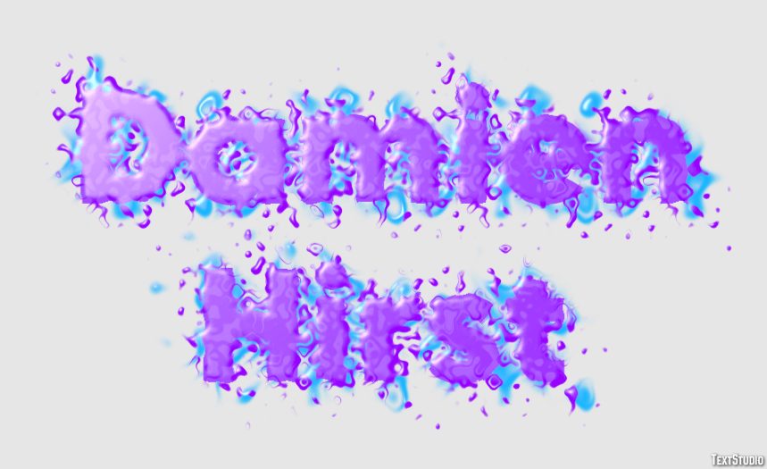 Damien Hirst Text effect
