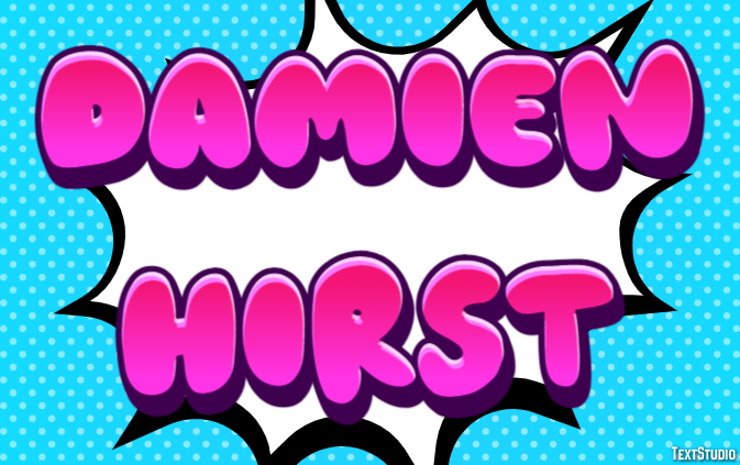 Damien Hirst Text effect
