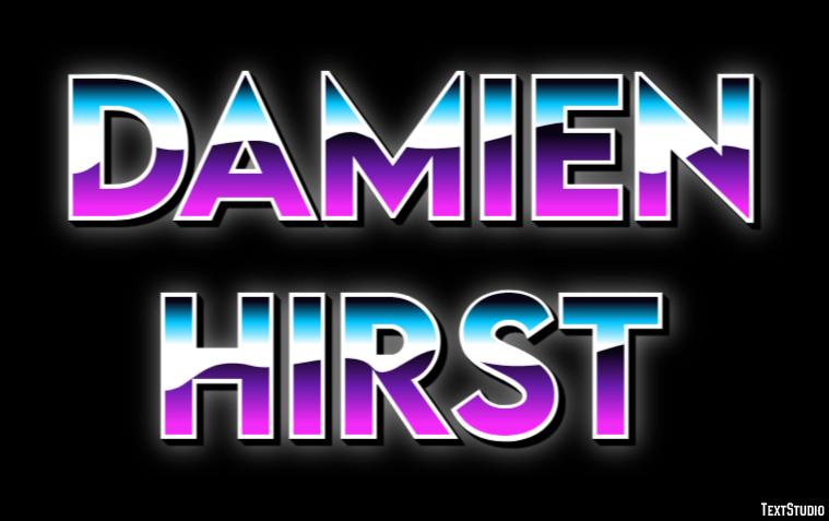 Damien Hirst Text effect