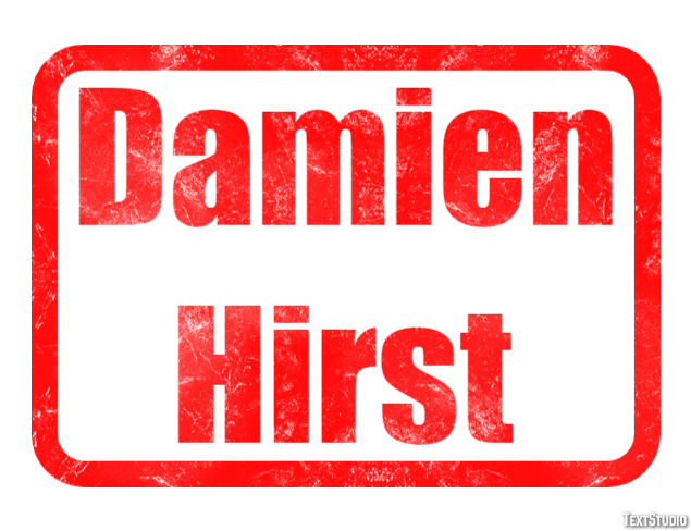 Damien Hirst Text effect