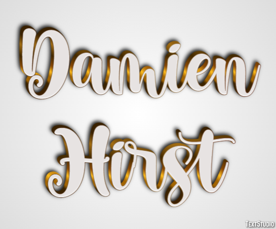 Damien Hirst Text effect