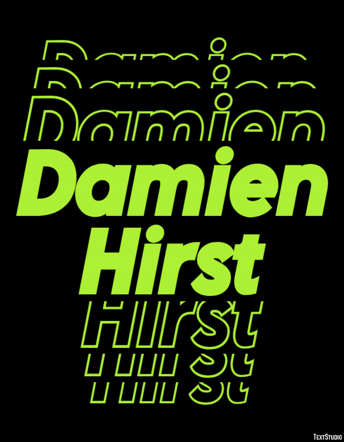 Damien Hirst Text Effect