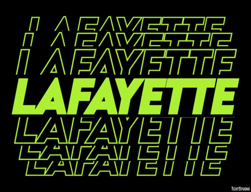 Lafayette Efekt tekstowy