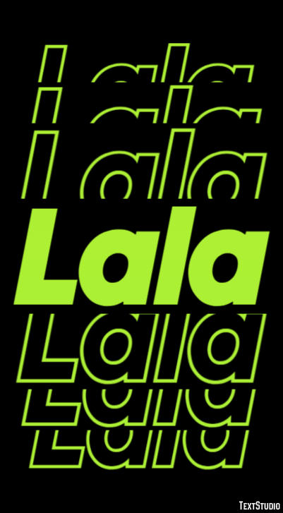 Lala Efeito de texto