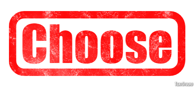 Choose Effet de Texte