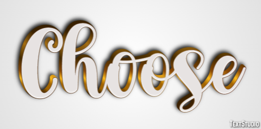 Choose Efekt tekstowy