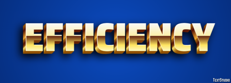 Efficiency Text Effect