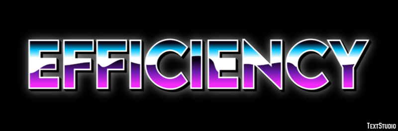 Efficiency Texteffekt