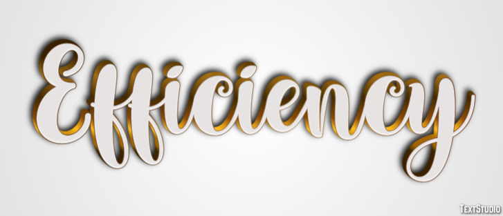 Efficiency Effet de Texte