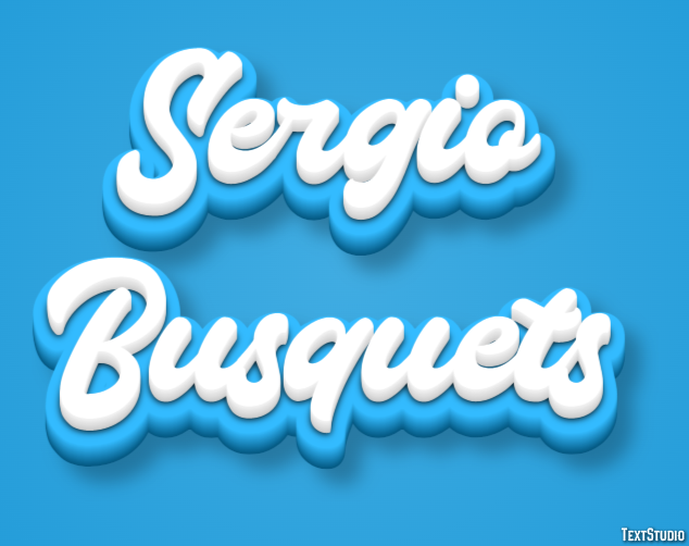 Sergio Busquets Text effect