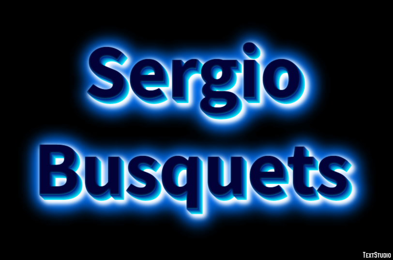 Sergio Busquets Эффект текста