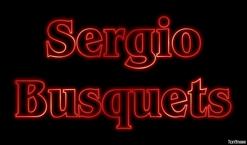 Sergio Busquets Text effect