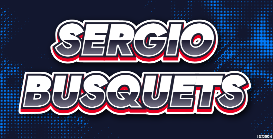 Sergio Busquets Text effect