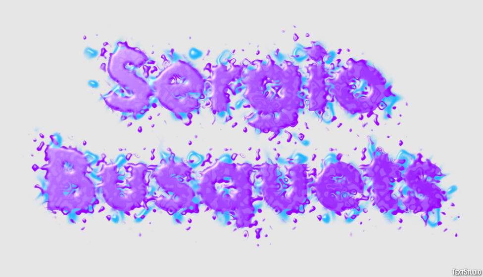 Sergio Busquets Text Effect