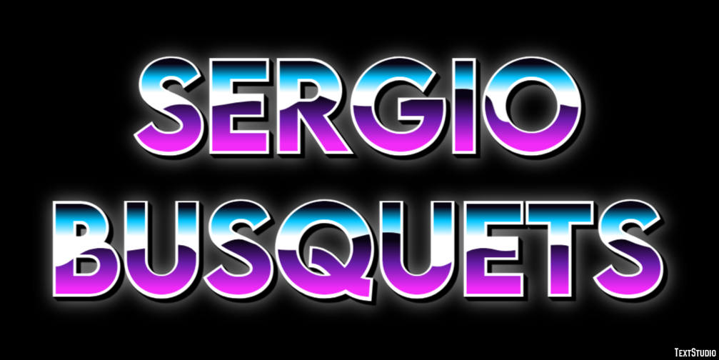 Sergio Busquets Text effect