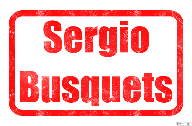 Sergio Busquets Text effect