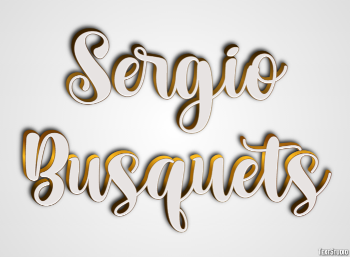 Sergio Busquets Эффект текста