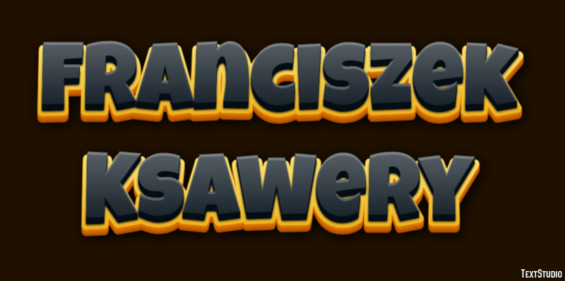 Franciszek Ksawery Efekt tekstowy