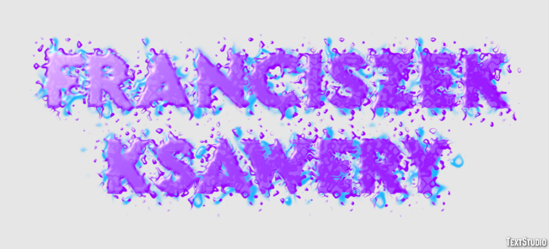Franciszek Ksawery テキスト効果