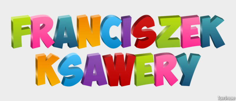 Franciszek Ksawery Texteffekt