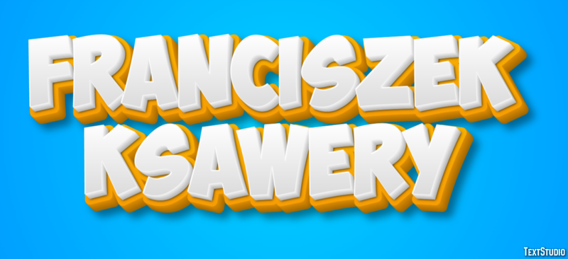 Franciszek Ksawery Efecto de Texto