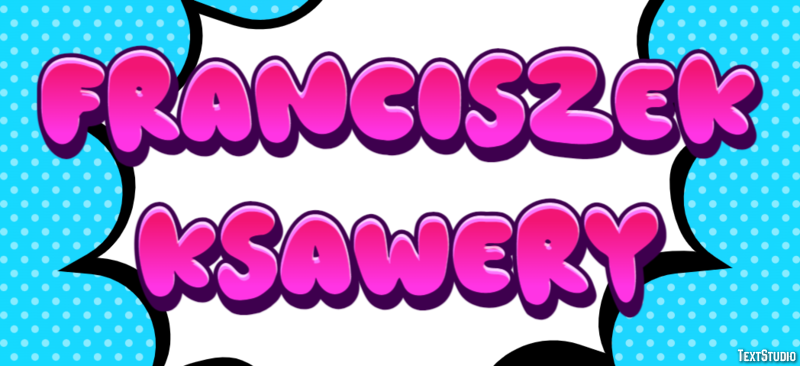 Franciszek Ksawery Texteffekt