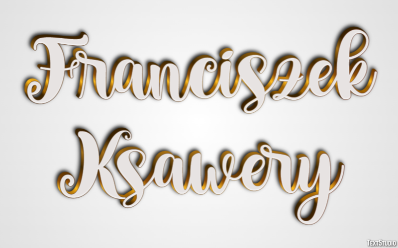 Franciszek Ksawery Efekt tekstowy