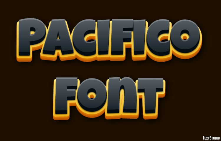 Pacifico Font Effetto testo