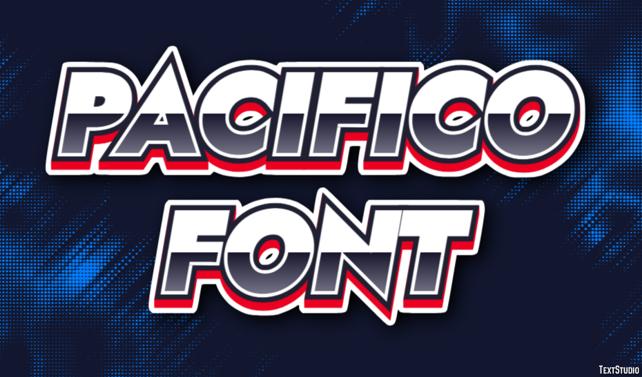Pacifico Font Effetto testo